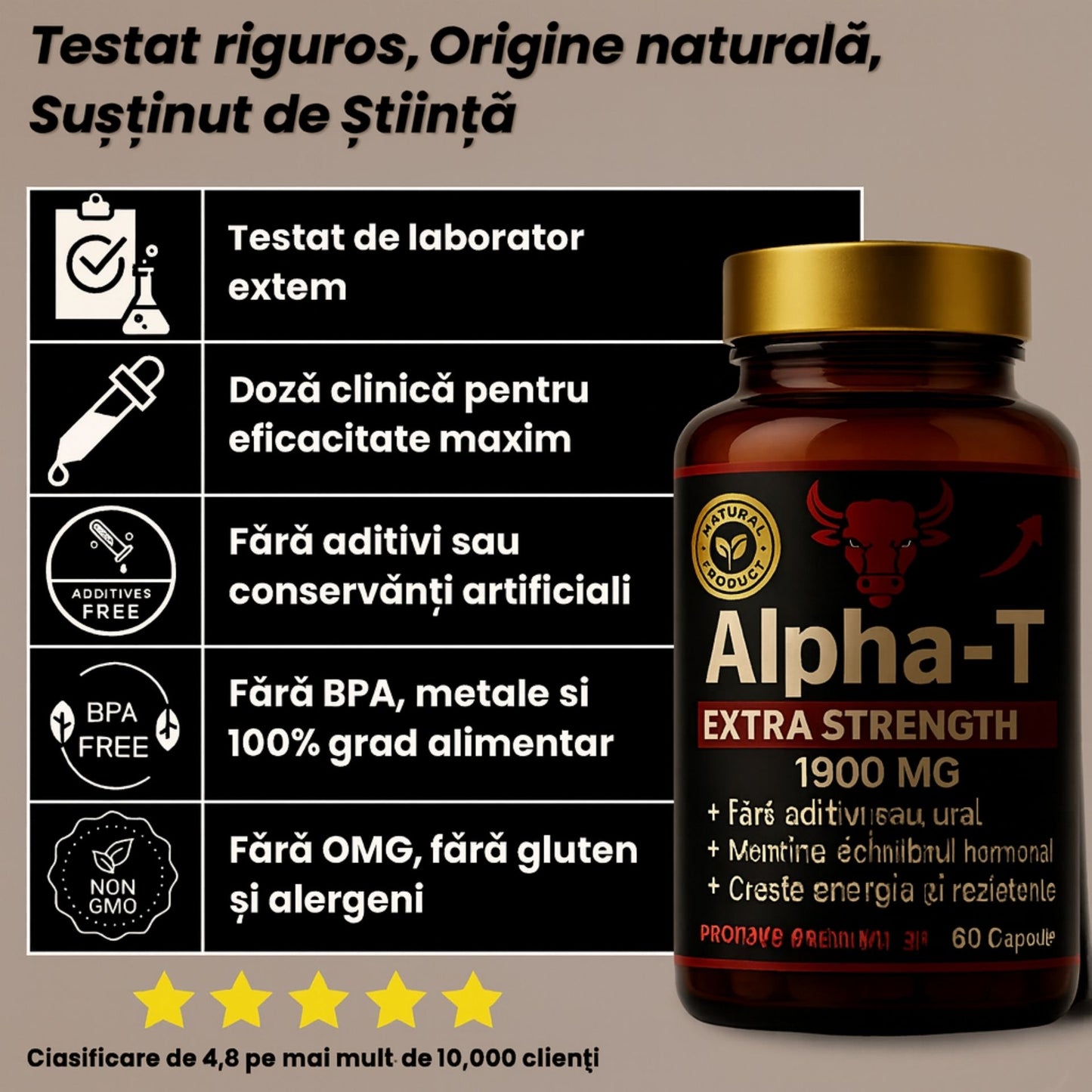 Alpha-T 60 CAPS – Redobândește-ți potența și energia naturală