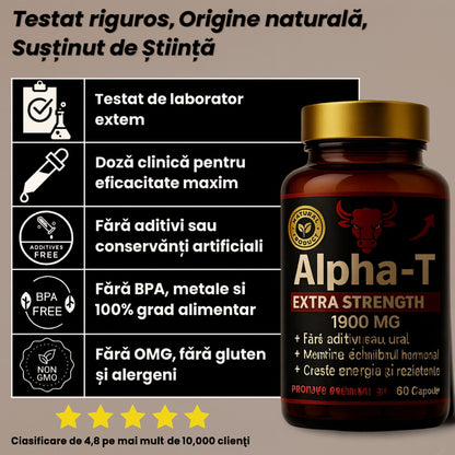 Alpha-T 60 CAPS – Redobândește-ți potența și energia naturală